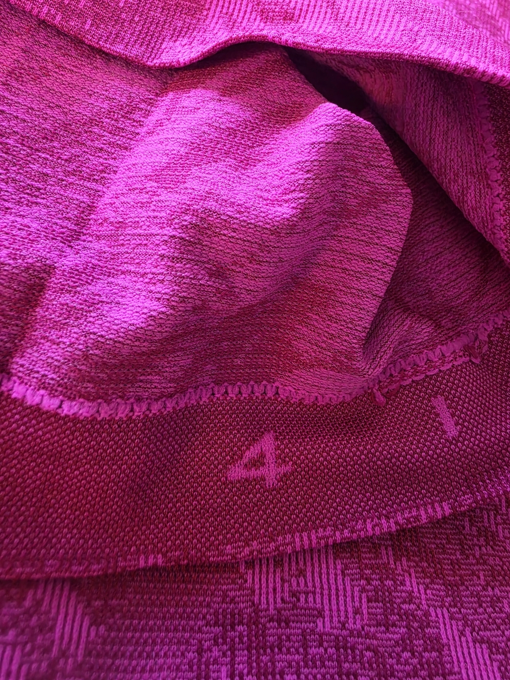 Lululemon Swiftly Tech Tee In Mesh Pow Pink And Rippened Raspberry - Picture 5 of 5